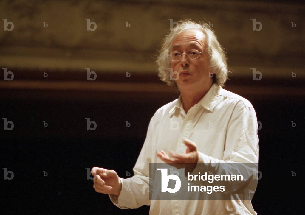 Philippe Herreweghe - Belgian conductor rehearsing with the Orchestre des Champs-Élysées, Paris, 2006. b. 2 May 1947 -