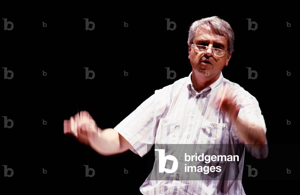 Cristobal Halffter, Paris, 1989.  Spanish conductor and composer b.  24 March 1930