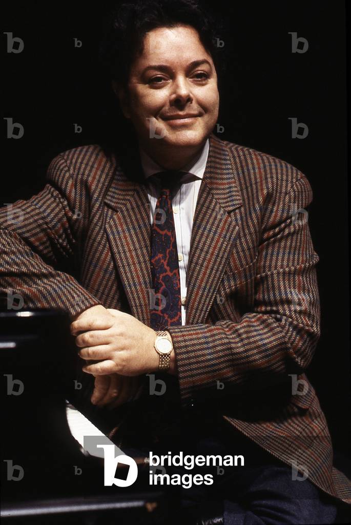 Bruno Leonardo Gelber - portrait of the Argentinian pianist  in November 1987. b. 19 March 1941.