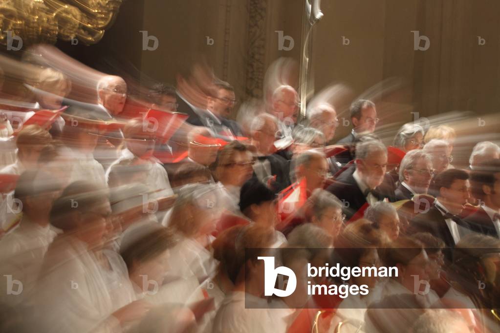 Singers in a choir, Paris 2009.