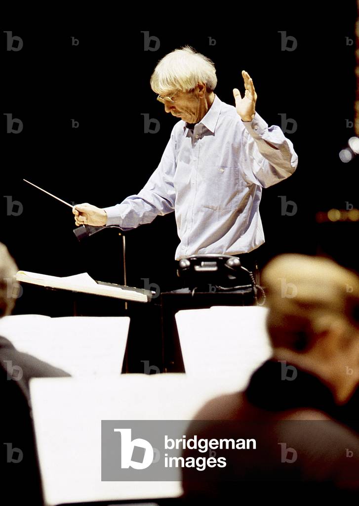 Reinbert de Leeuw in 2000, Paris, France. Dutsch composer, pianist and conductor, b. 1938