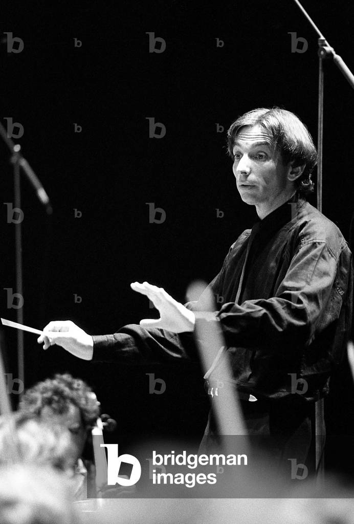 Michael Tilson-Thomas, 1987 (b/w photo)