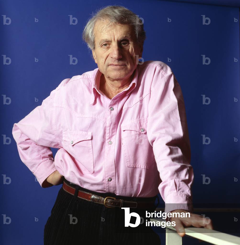Iannis Xenakis - portrait of the Greek composer in Paris, 1992. 29 May 1922 - 4 February 2001.