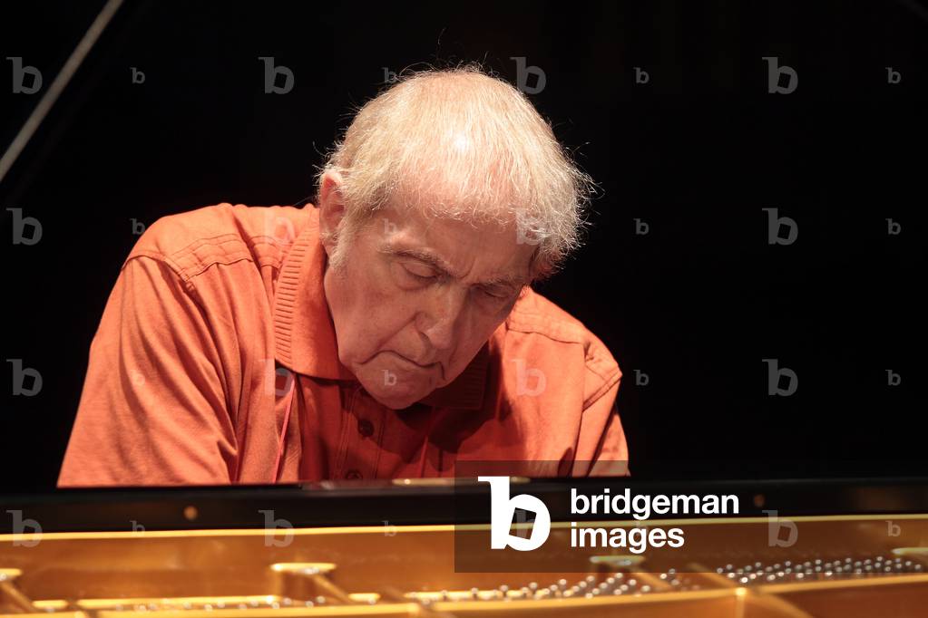 Aldo Ciccolini - Franacais pianist of Italian origin (15 08 1925 - 1 02 2015), photography at the Theatre des Champs Elysees in 2011