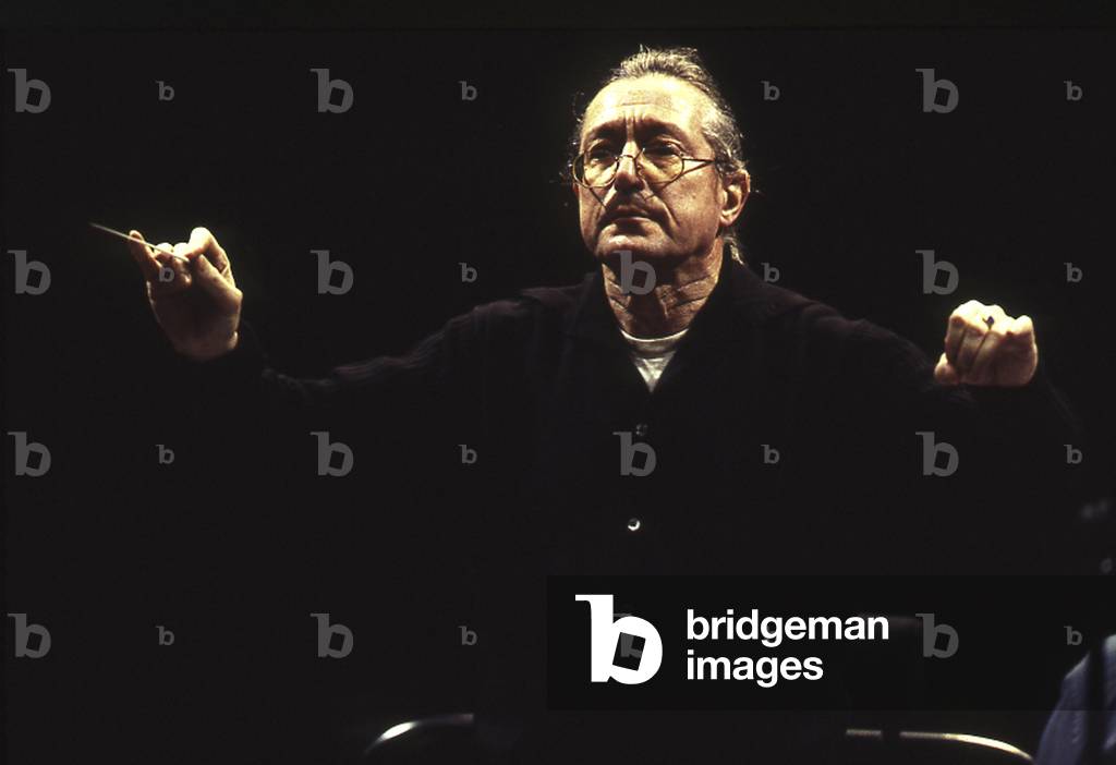 Sylvain Cambreling - portrait of the French conductor, January 2005. Born 1948