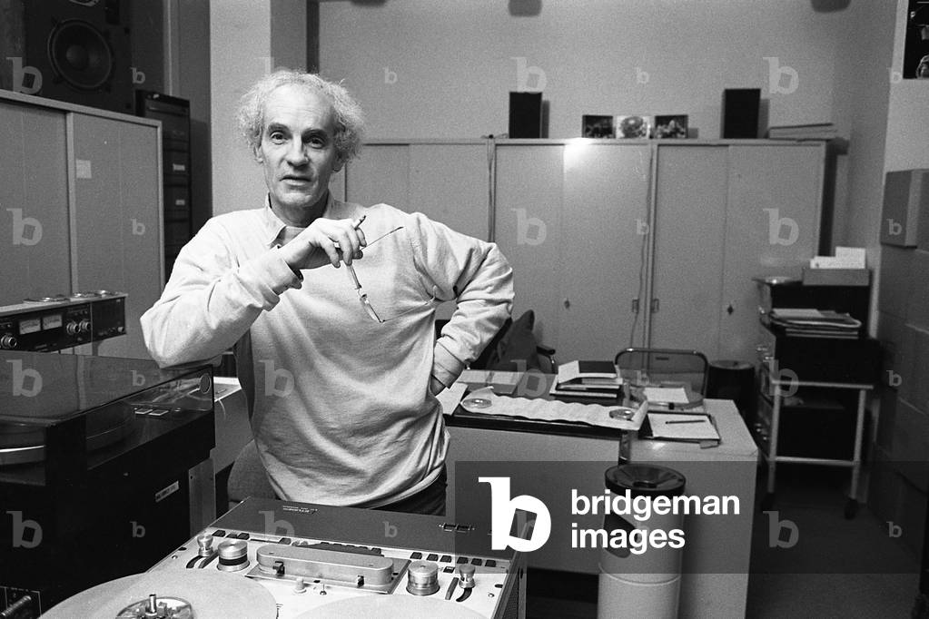 François Bayle, 1987 (b/w photo)