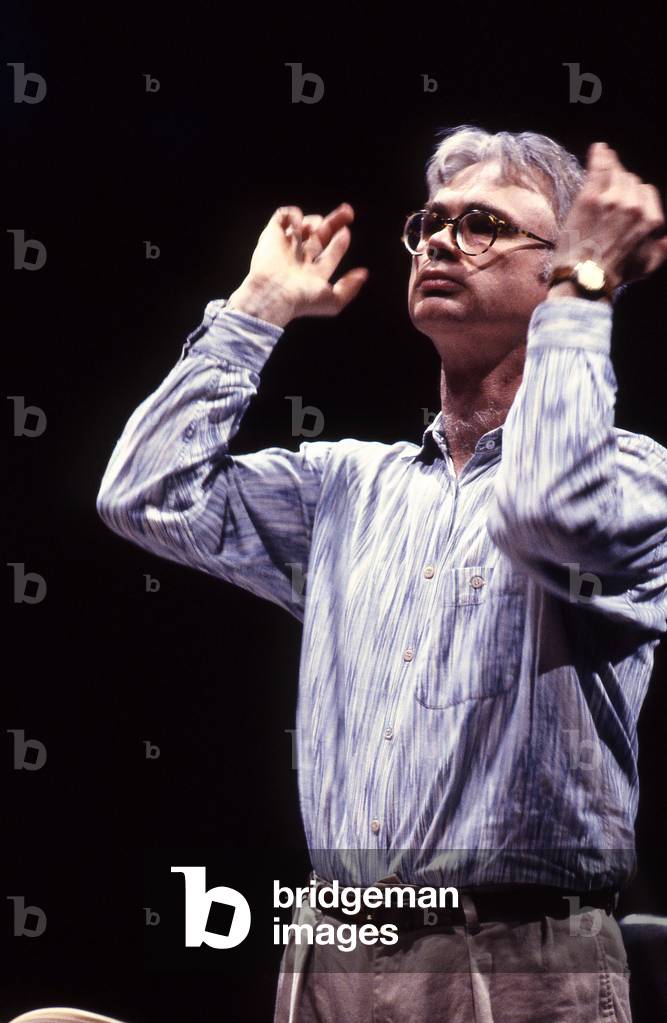 John Adams - American composer and conductor born in 1947 - Paris 1991