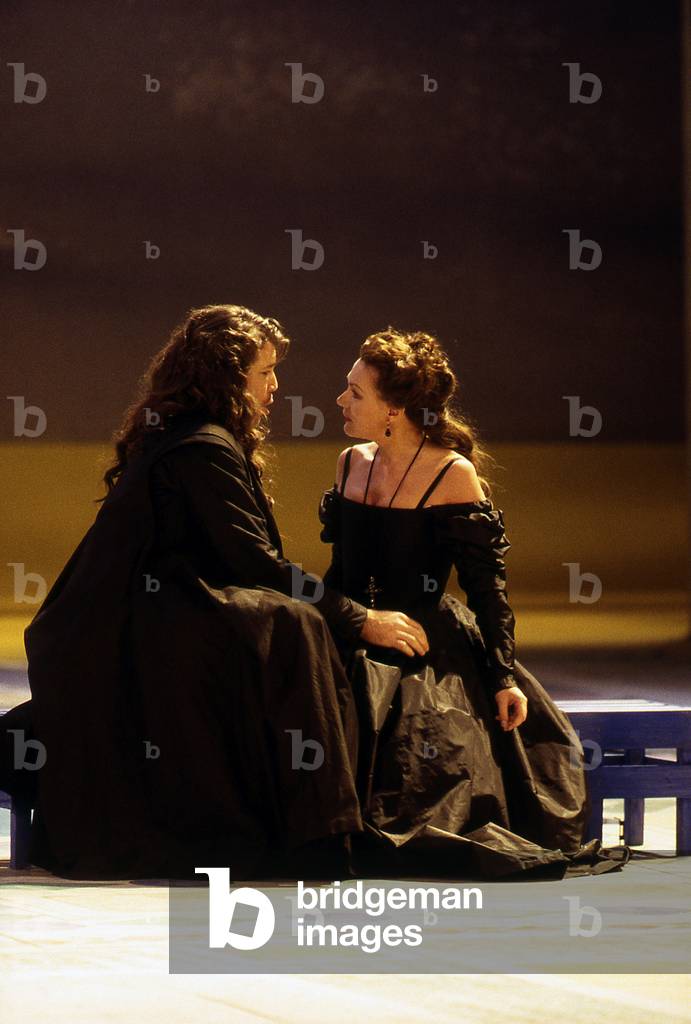 Waltraud Meier as Princess Eboli in Don Carlos by Giuseppe Verdi. At the Theatre du Chatelet, Paris, February 1996. With the Orchestre de Paris. Directed by Antonio Pappano. GV: Italian composer,  9 or 10 October 1813 - 27 January 1901.