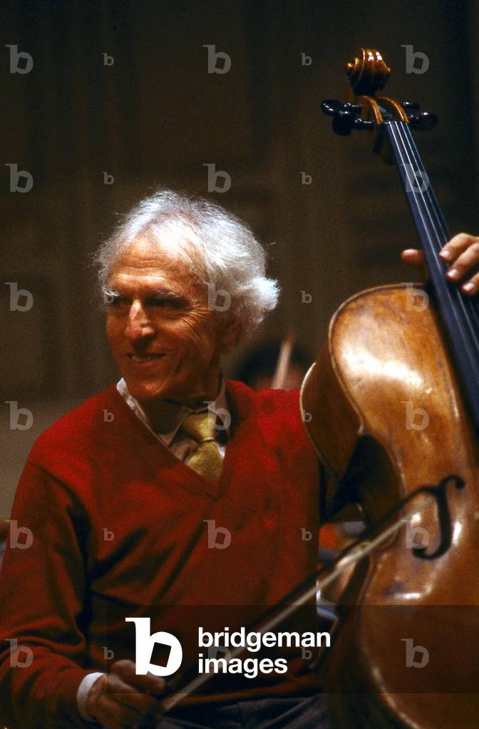 Paul Tortelier - Paris, November 1988. French cellist, 21 March 1914 - 18 December 1990