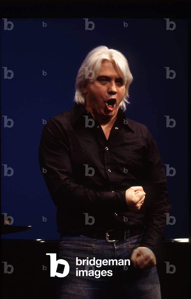 Dimitri Hvorotovsky performing at the Theatre de Chatelet, Paris, May 2003. Russian baritone