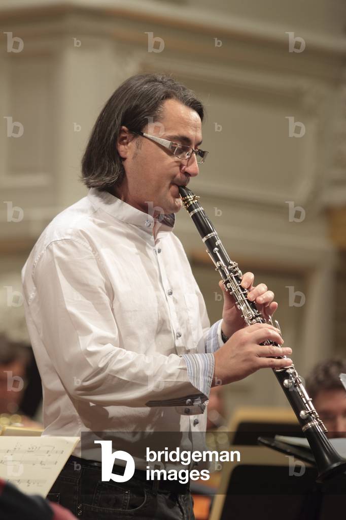 Florent Héau - portrait of the french clarinette player born in 1968Paris - Salle Gaveau - 11 2012