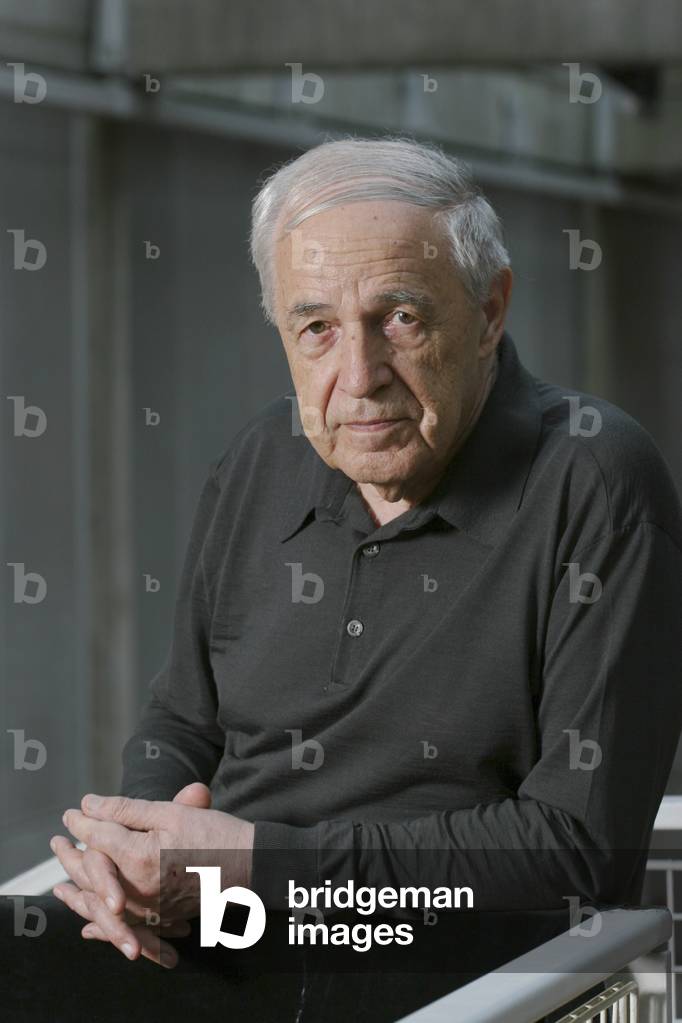 Pierre Boulez - portrait of French conductor and composer, at Ircam, Paris, 20 June 2006. b. 26 March 1925.