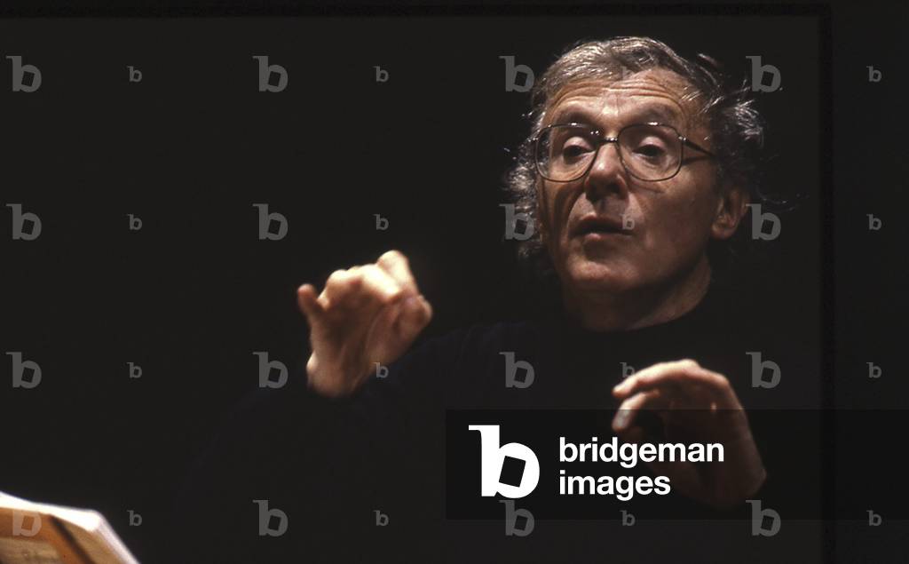 Rene Clemencic - portrait of the Austrian composer, conductor, flautist and harpsichordist, February 1990.