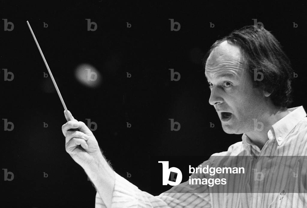 Michel Tabachnik, 1985 (b/w photo)