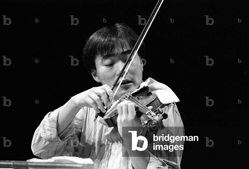 Cho-Liang Lin, Paris 1986 (b/w Photo)