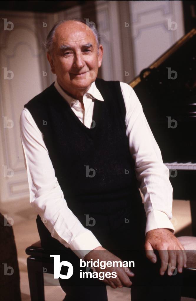 Nikita Magaloff - portrait of the Russian pianist, 1987. 1912 - 1993.