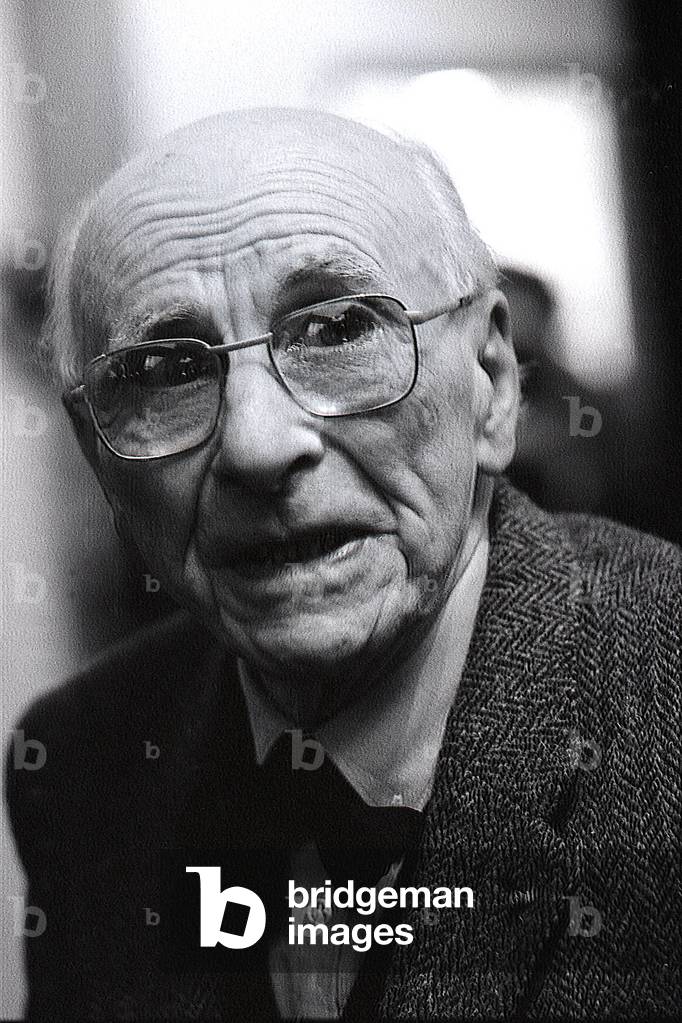 Francis Ponge (b/w photo, 1985)
