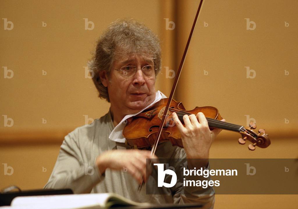 Pierre Amoyal performing March 2006.  French violinist b. 1949.