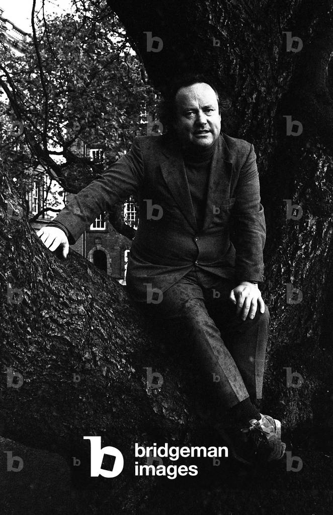 Irsh poet Brendan Kennely (b/w photo, 1983)