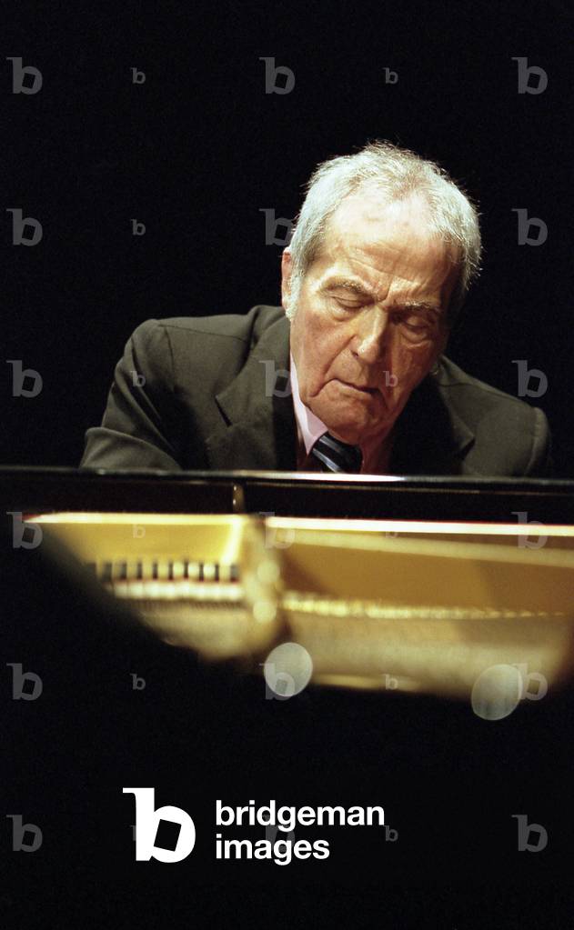 Aldo Ciccolini - Franacais pianist of Italian origin (15 08 1925 - 1 02 2015), photograph at the Theatre des Champs Elysees in 2006 -