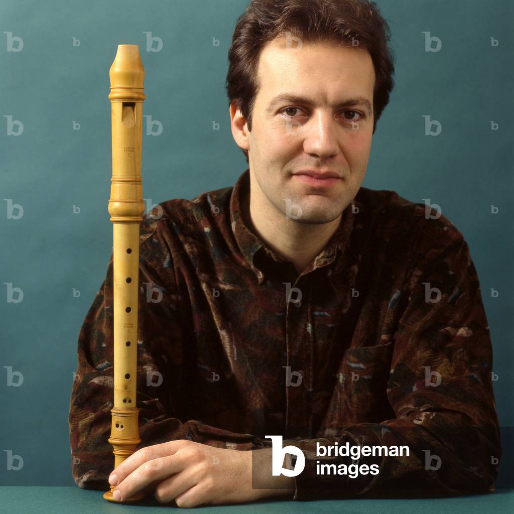 Hugo Reyne - Portrait of the French flautist born in 1961 - Paris 06 1999