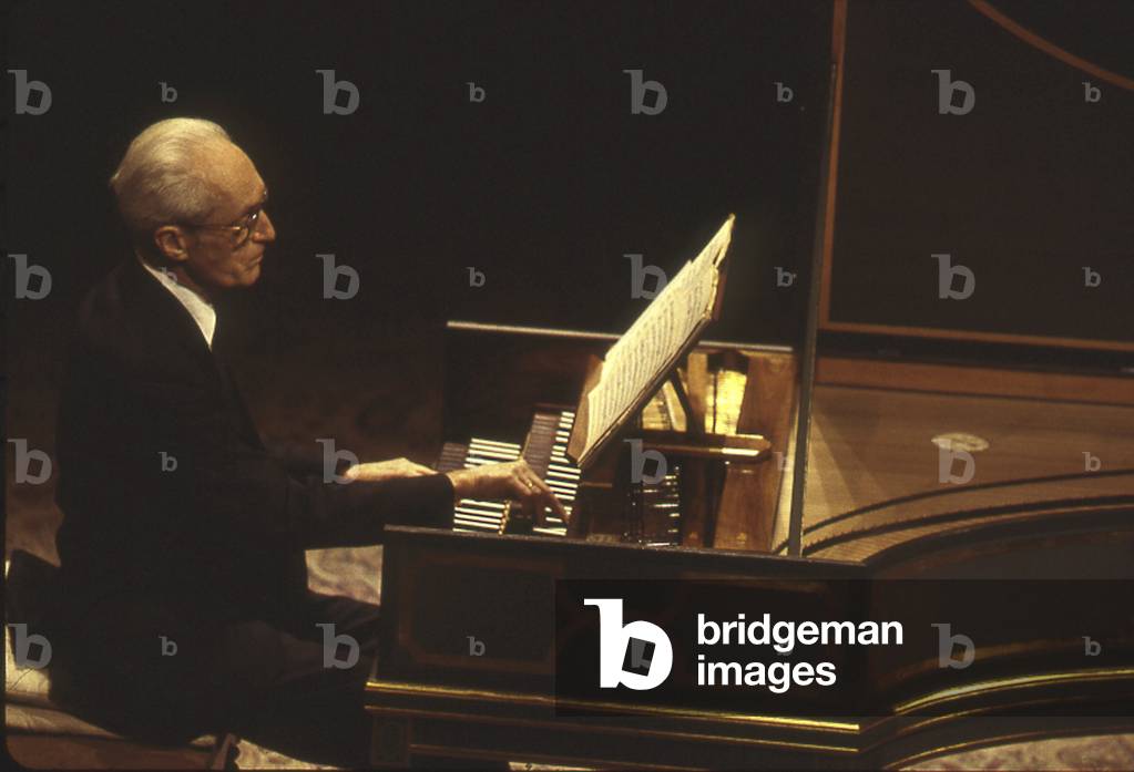 Gustav Leonhardt - portrait of the Dutch harpsichordist and conductor, 2001.
