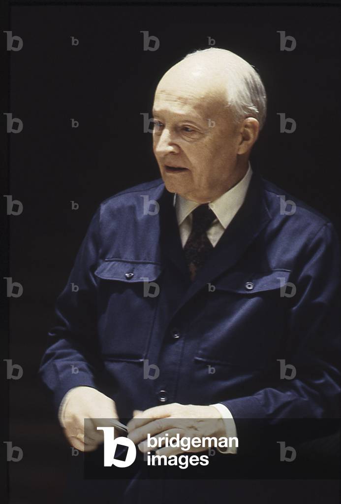 Witold Lutoslawski - portrait of the Polish composer, 1993. 25 January 1913 - 7 February 1994