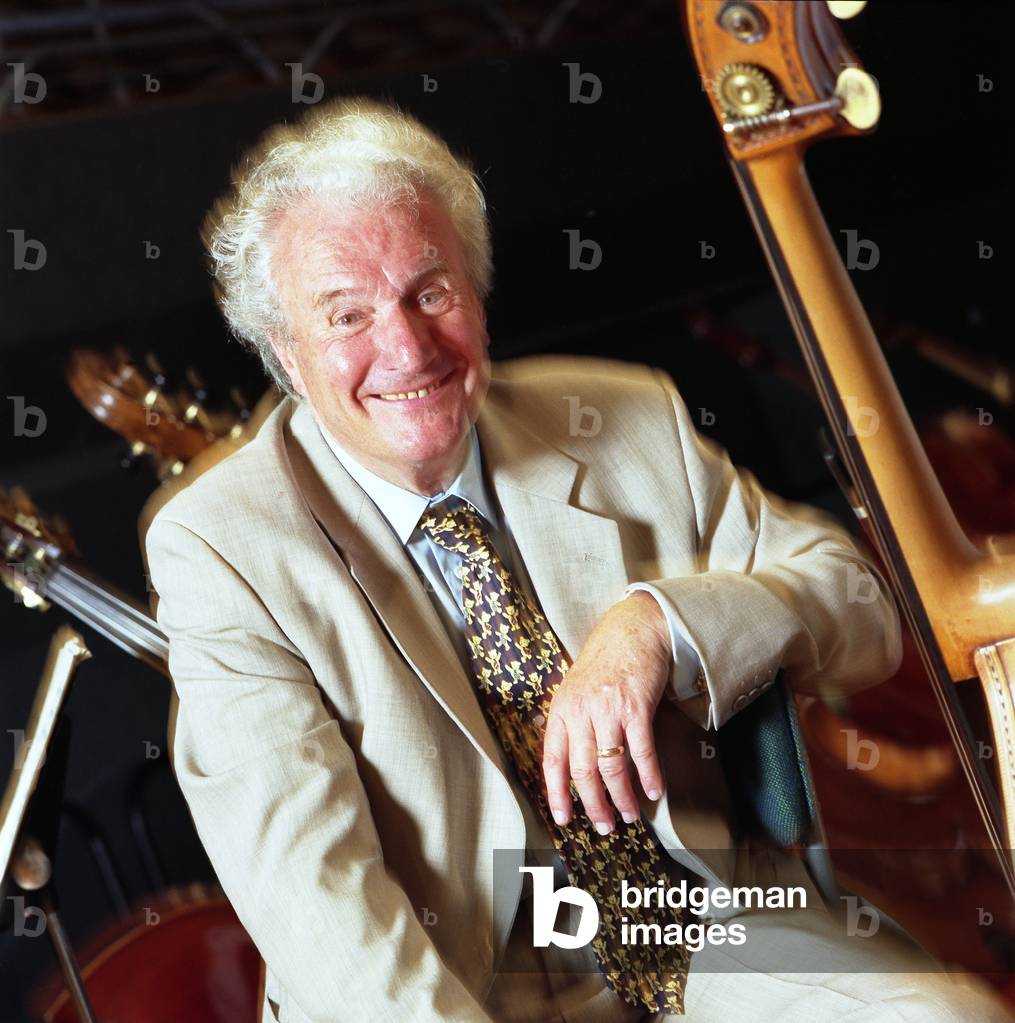 Colin Davis in 1997 at the Cité de la Musique, Paris, France. English conductor, b. 1927