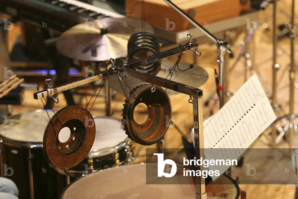 Percussion instruments for contemporary music (photo)