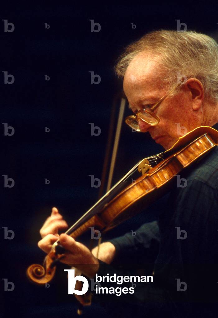 Jaap Schroeder, Paris, 1988. Dutch Violinist, b. 1928.