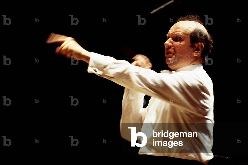 Marek Janowski German conductor born polish in 1939 - reharsing with Orchestre Philharmonique de Radio France