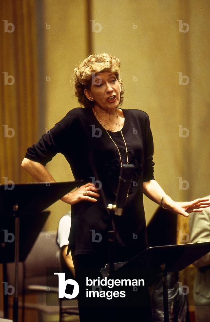 Felicity Lott in December 2000, Paris, France. English soprano, b. 1947