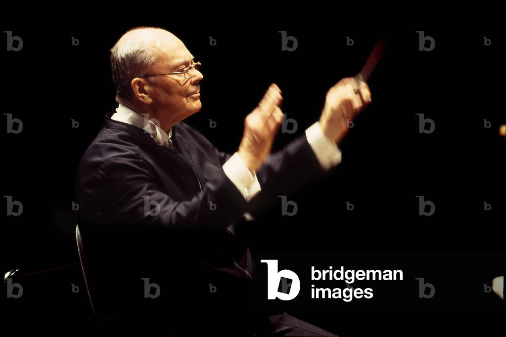 Paavo Berglund -   Finnish conductor, conducting the Chamber Orchestra of Europe, November 1998. b. 14 April 1929.