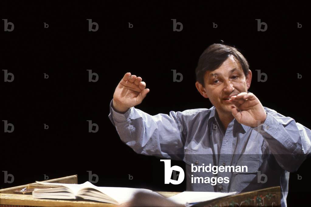 Trevor Pinnock British conductor and harpishorist born in 1946, Paris 10 1989