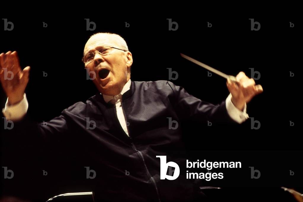 Paavo Berglund -   Finnish conductor, conducting the Chamber Orchestra of Europe, November 1998. b. 14 April 1929.