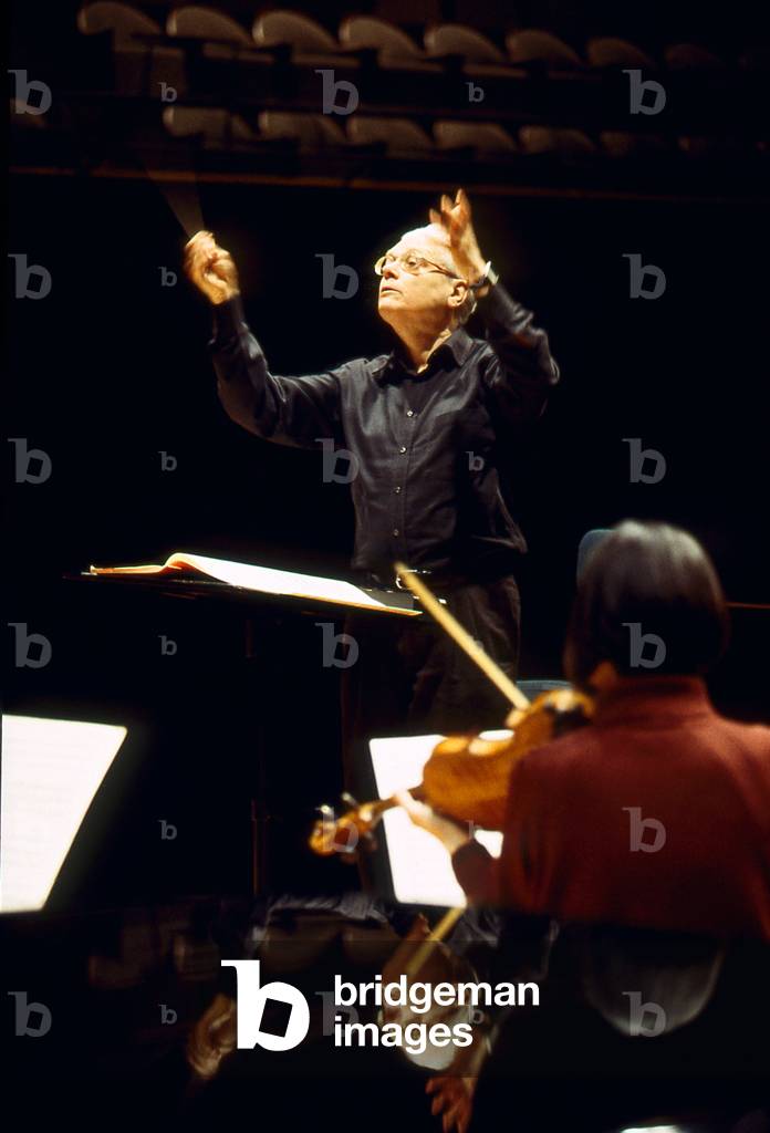 Hans Zender - German composer and conductor, Cite de la Musique, Paris, France, March 2001. b.1936