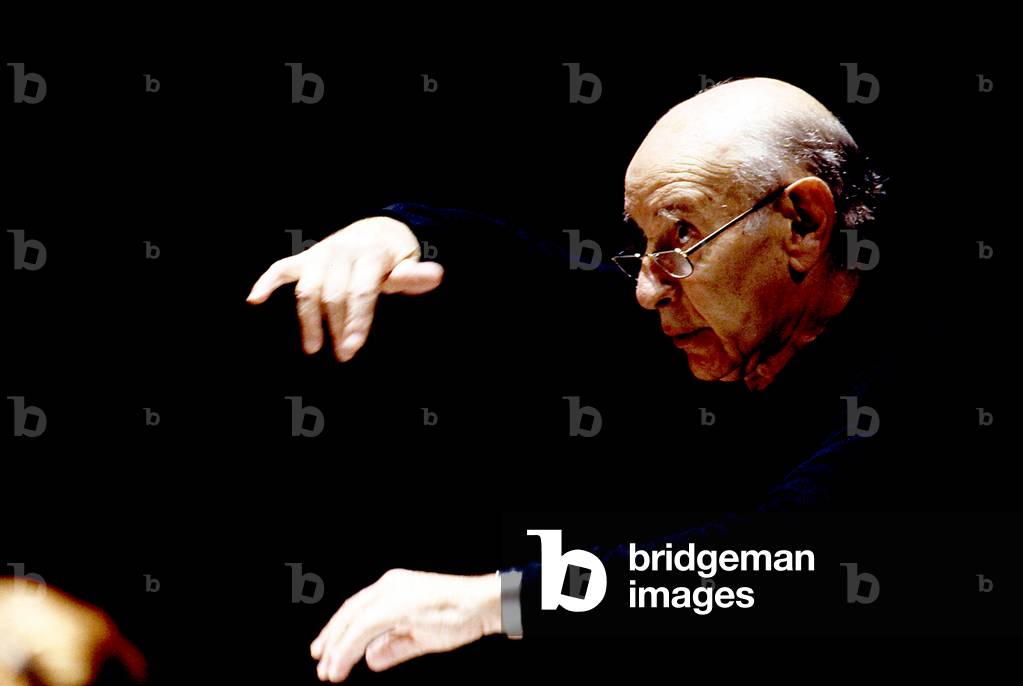 Erich Leinsdorf (1912 - 1993) American born Austrian conductor, Paris 1991.