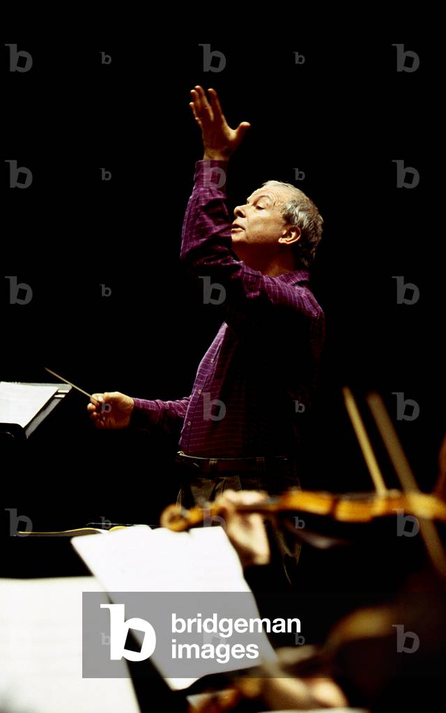 Christopher Hogwood, Paris, January 1999.  CH - British conductor b. 10 September 1941.