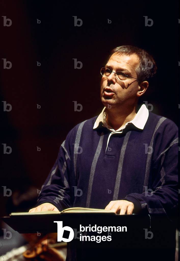 Christoph Prégardien - portrait of the German tenor at a rehearsal in Paris, France, December 2001. b. 18 January 1956.