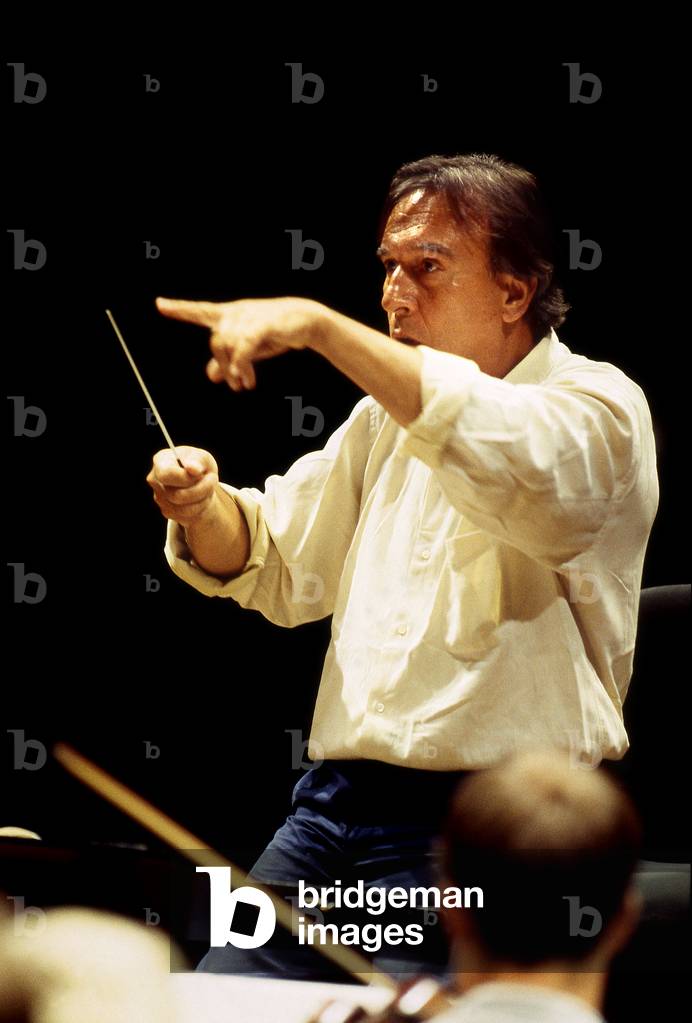Claudio Abbado - Portrait of the italien conductor (1933 2014) in Paris in 1997