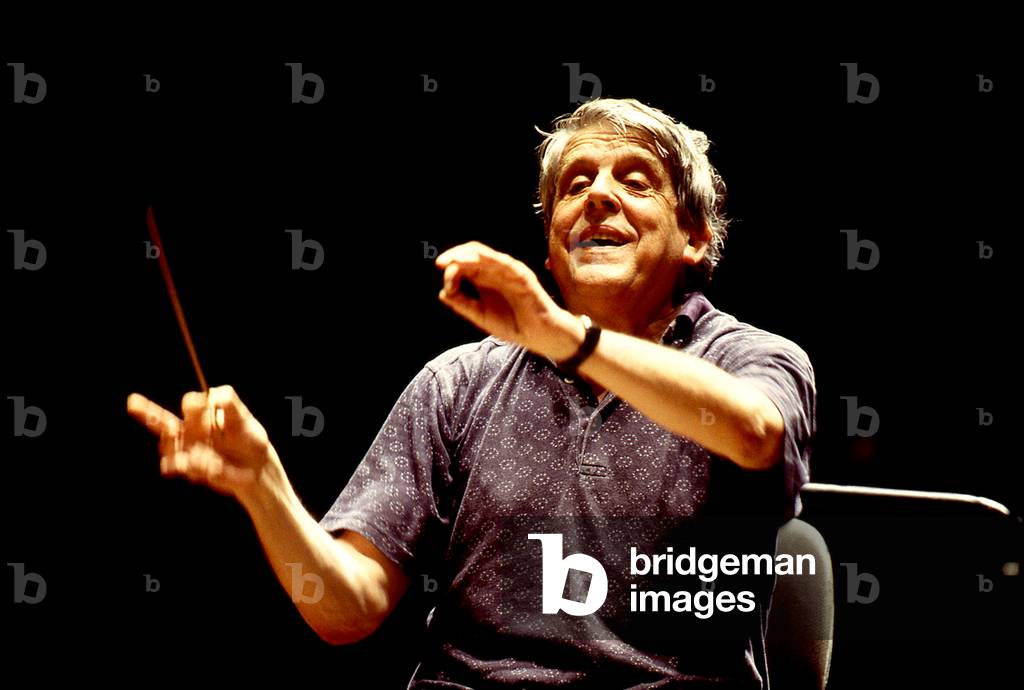 Armin Jordan conducting in Paris 1995. Swiss conductor 9 April 1932 - 20 September 2006.