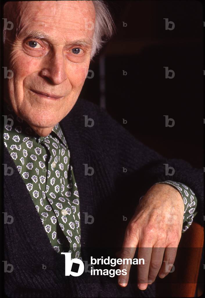 Yehudi Menuhin - portrait of the American violinist, violist and conductor, late 90s. 22 April 1916 - 12 March 1999.