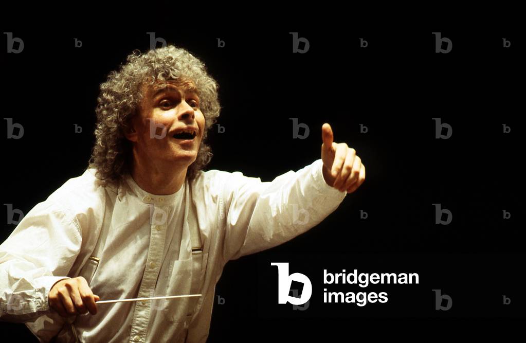 Simon Rattle, Paris, 1997. English conductor, b. 19 January 1955.