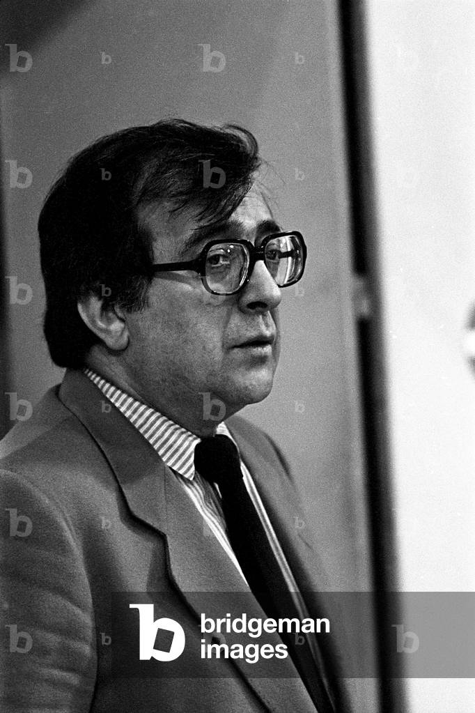 Luciano Bério (b/w photo, 1984)