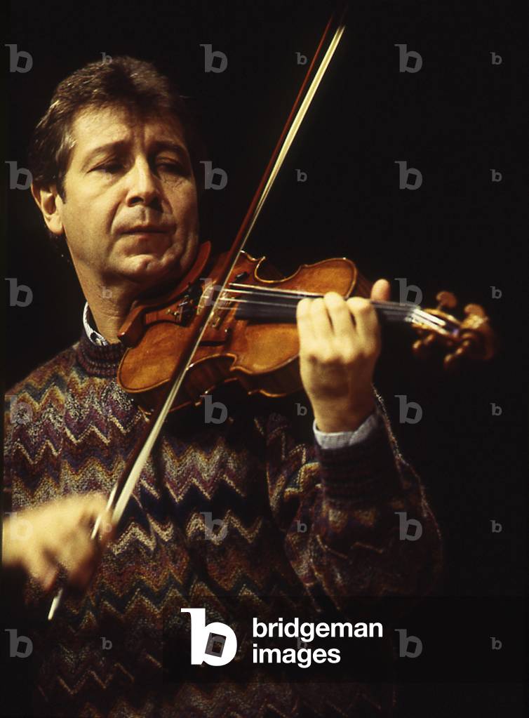 Pierre Amoyal - portrait of the French violinist, December 1995. b. 1949.
