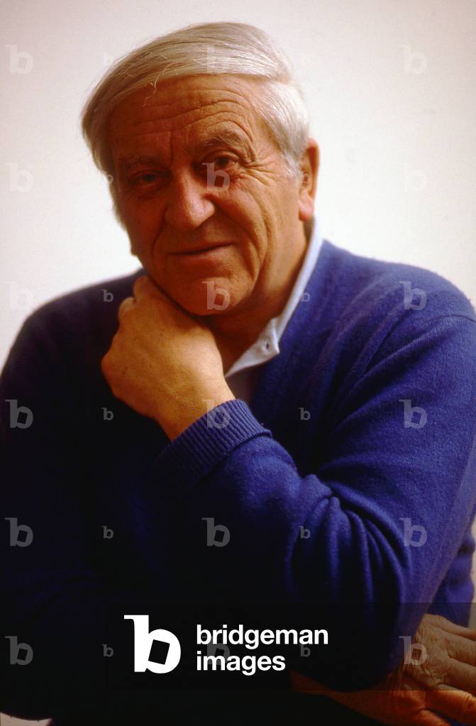 Maurice Ohana - French composer in Paris, April 1986.