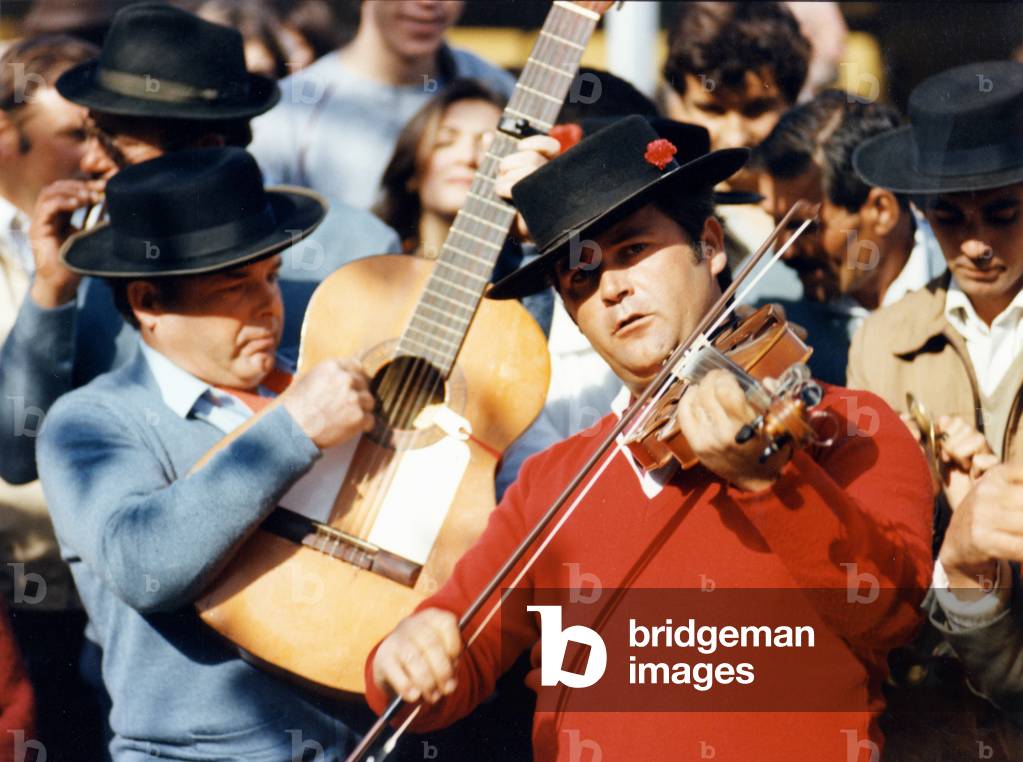 Spanish folk musicians at
