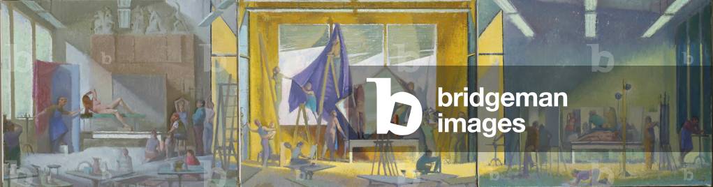 Working From Life, II, 2002 (oil on linen)