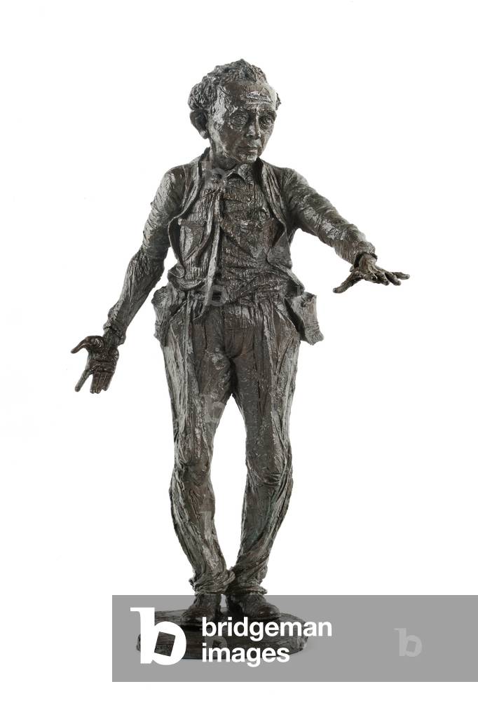 Ida, G'nug (Ida, Enough, Let's Leave Now) or Portrait of Moses Soyer, 1967 (bonded bronze)