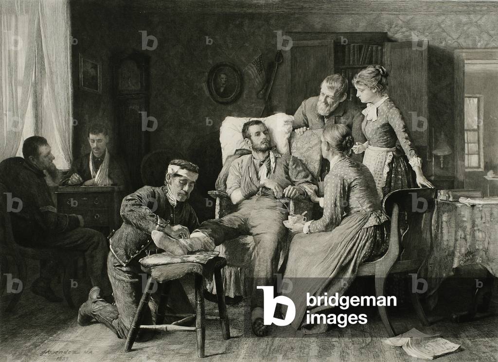 In the Hands of the Enemy (After Gettysburg), 1889 (etching)